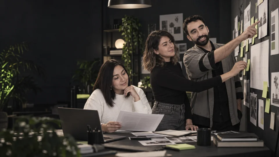 Heyday strategy team mapping a campaign together
