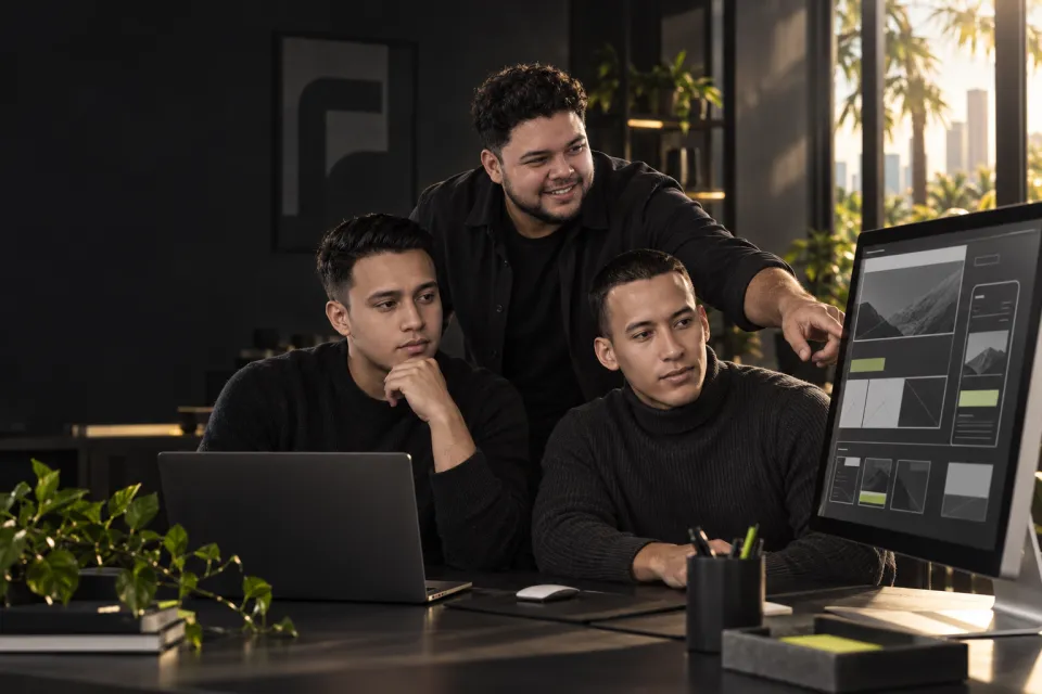 Heyday web team collaborating on a digital experience