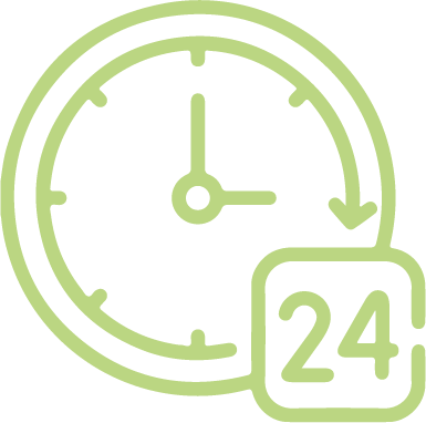 24 hour availability icon image