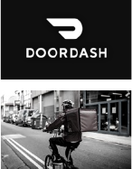 Door dash logo and service image