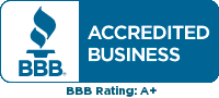 accredited business badge logo image